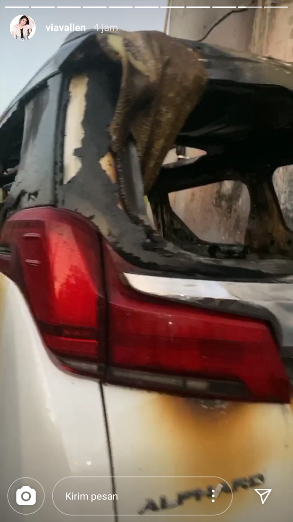 Mobilnya Dibakar Orang, Via Vallen: Ya Allah, Astagfirullah!