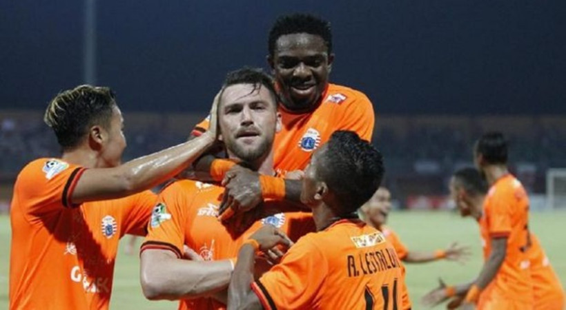 Kegembiraan pemain Persija Jakarta saat menang 1-0 saat berhadapan dengan PSM Makassar di liga pertama Piala Indonesia 2019 di Stadion Gelora Bung Karno Jakarta. 21 Juli 2019 Kegembiraan pemain Persija Jakarta saat menang 1-0 saat berhadapan dengan PSM Makassar di liga pertama Piala Indonesia 2019 di Stadion Gelora Bung Karno Jakarta. 21 Juli 2019