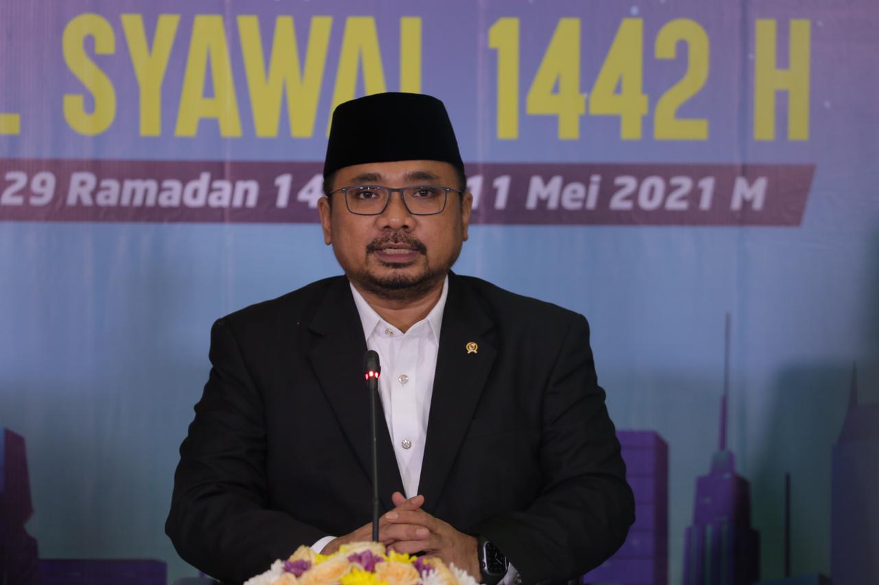 Menag Yaqut Cholil Qoumas. Foto: Antara/Humas Kemenag Menag Yaqut Cholil Qoumas. Foto: Antara/Humas Kemenag