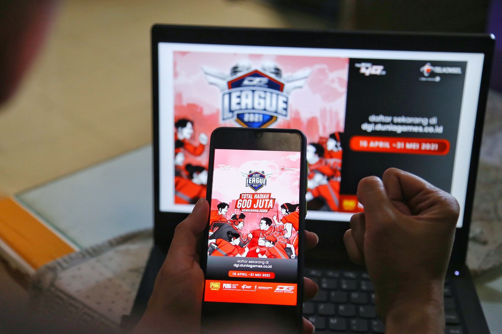 Dunia Games League 2021. Foto: Corcom Telkomsel Dunia Games League 2021. Foto: Corcom Telkomsel