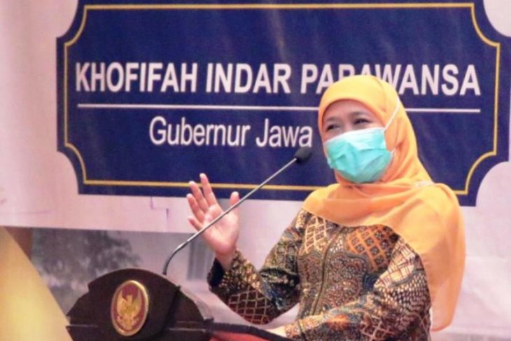 Gubernur Jawa Timur Khofifah Indar Parawansa. (ANTARA Jatim/Biro Adpim Jatim/FA) Gubernur Jawa Timur Khofifah Indar Parawansa. (ANTARA Jatim/Biro Adpim Jatim/FA)