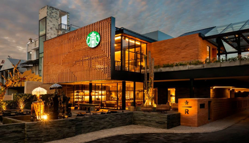 Bagian depan Starbucks Dewata Coffee Sanctuary Bagian depan Starbucks Dewata Coffee Sanctuary