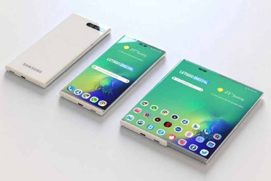 Produk Smartphone Samsung dengan layar yang bisa dilebarkan. (Foto: letsgodigital.org ) Produk Smartphone Samsung dengan layar yang bisa dilebarkan. (Foto: letsgodigital.org )