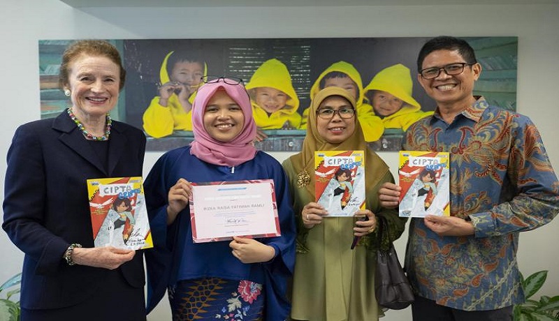 Rizka Raisa asal Makassar, Sulawesi Selatan menangkan lomba komuk UNICEF. (dok) Rizka Raisa asal Makassar, Sulawesi Selatan menangkan lomba komuk UNICEF. (dok)