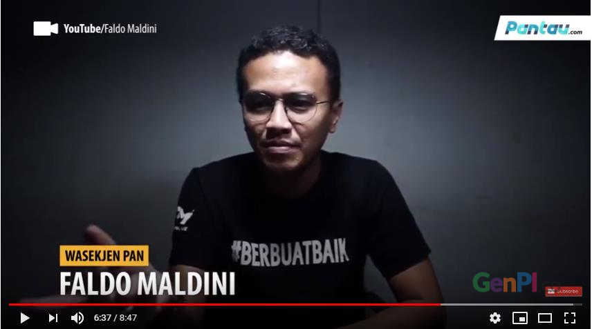 Cuplikan video Faldo Maldini yang menyatakan, Prabowo-Sandi tak mungkin menang di MK. (Foto: Youtube) Cuplikan video Faldo Maldini yang menyatakan, Prabowo-Sandi tak mungkin menang di MK. (Foto: Youtube)